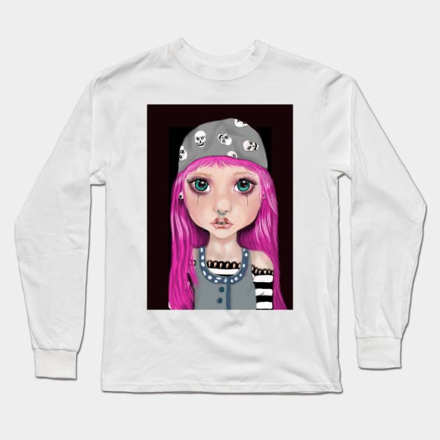 Punk big eyes Long Sleeve T-Shirt by Accabella